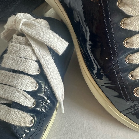 Prada Navy and Cream Sneakers - Picture 3 of 14